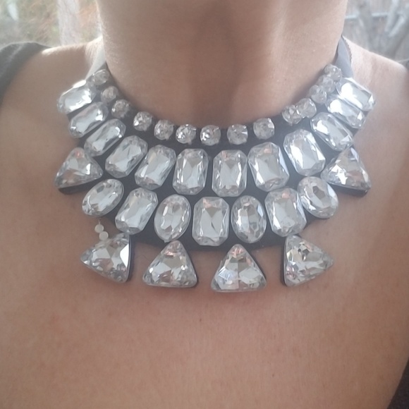 Fashion statement rhinestone crystal black ribbon - Picture 7 of 7